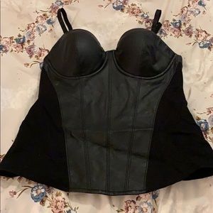 Guess Sexy Leather Top